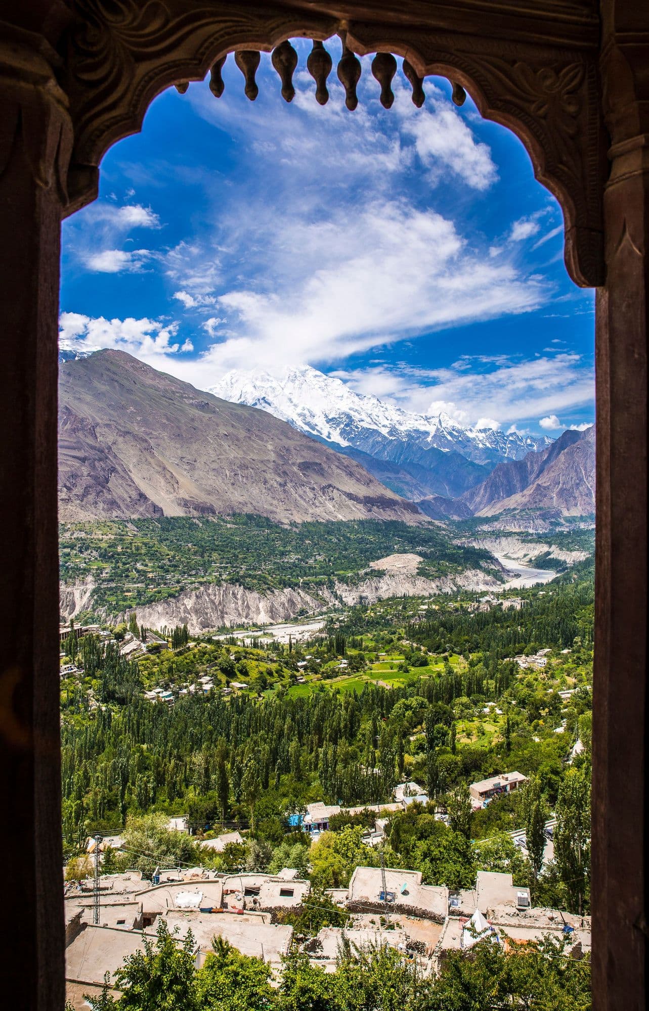 Altit Fort above the Hunza River