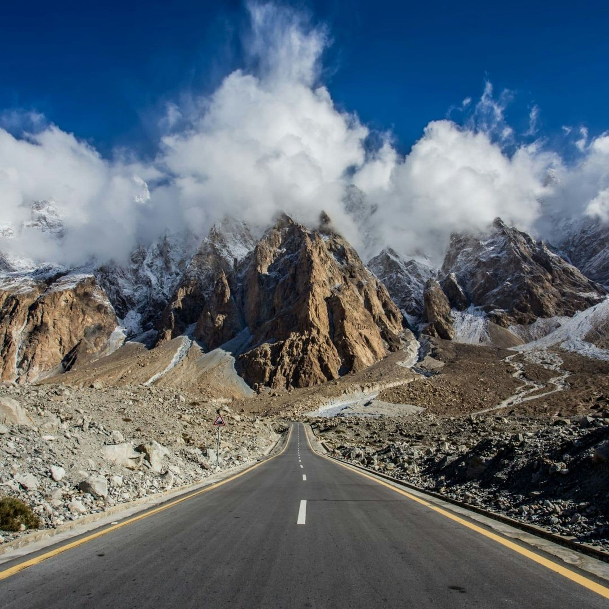 The Passu Cones above the Karakoram Highway in upper Hunza