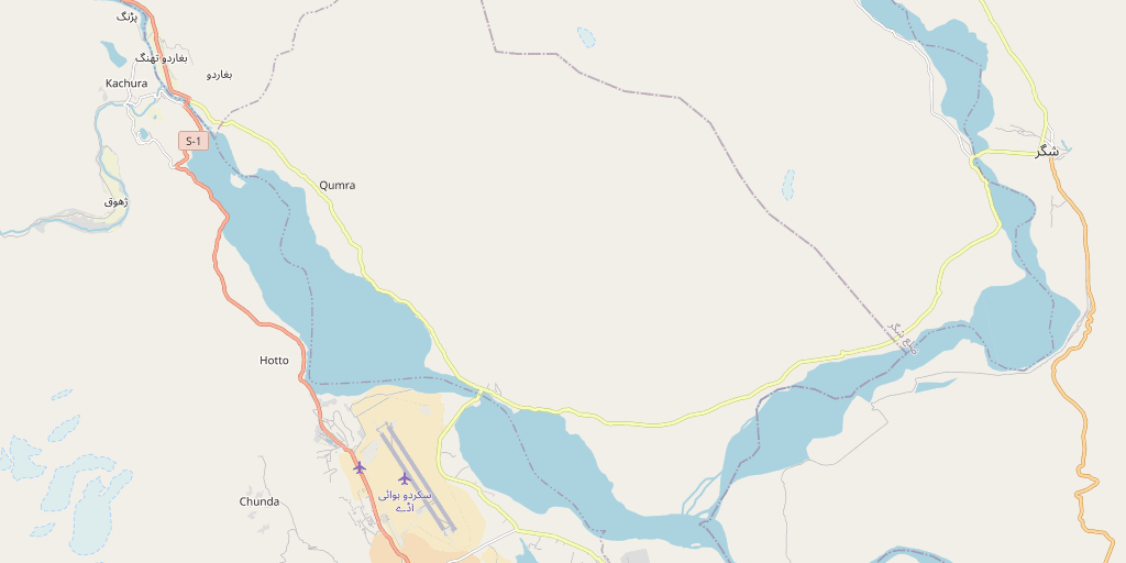 Map showing the Third Pole Adventures head office location in Skardu